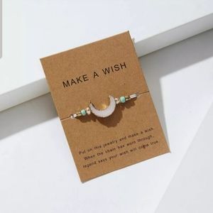 Pretty New White Half Moon Druzy Style Bracelet♡